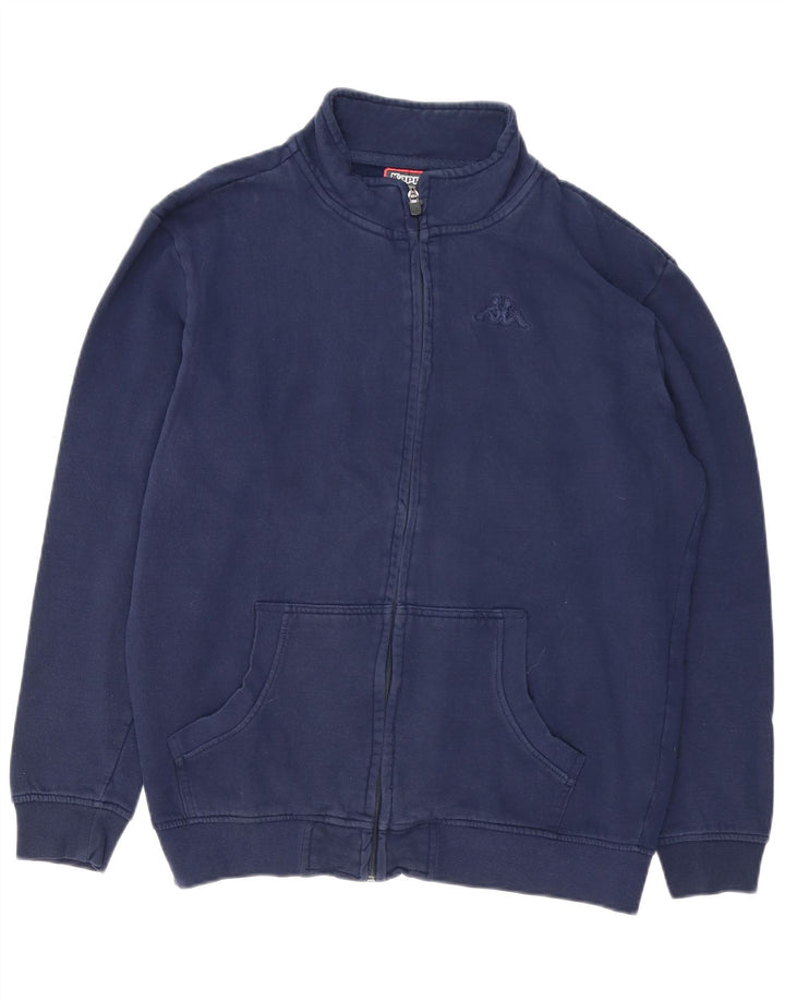 Giacca da tuta da uomo Kappa grande in cotone blu navy