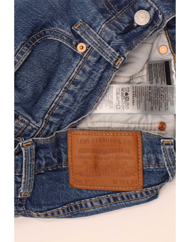 Jeans Levi's Uomo 511 Slim W30 L34 Cotone Blu