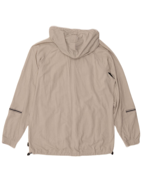 Maglione con cappuccio e zip da uomo Asics, grande, acetato bianco sporco