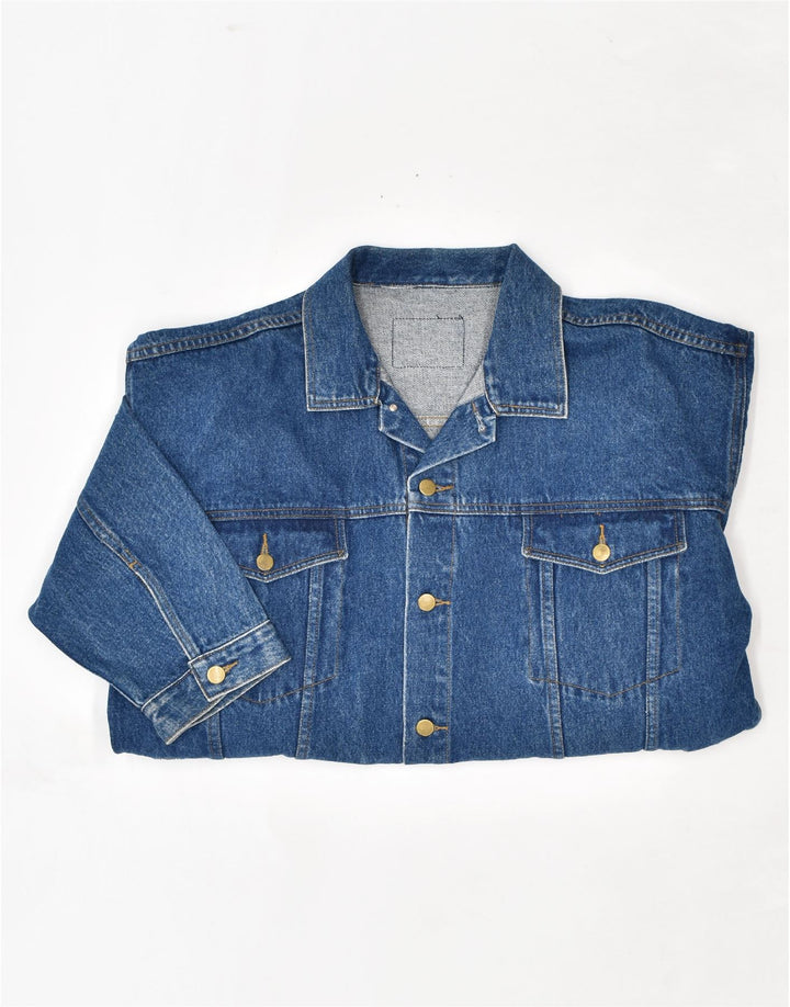 Giacca di jeans da uomo VINTAGE UK 40 grande cotone blu