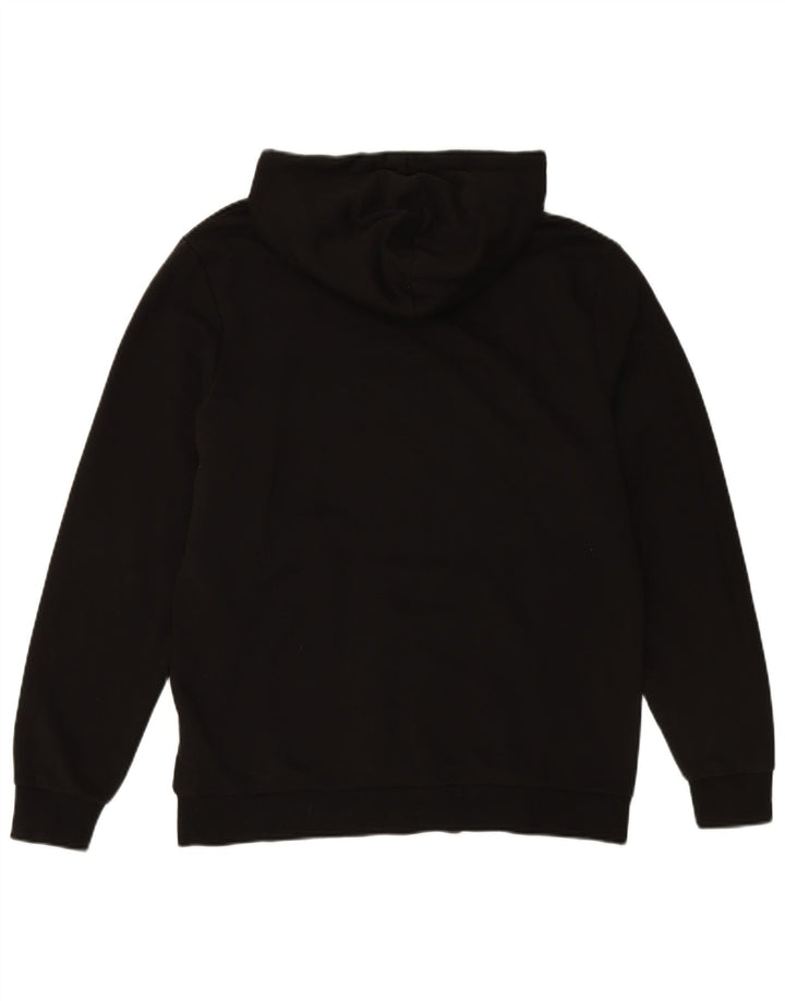 Felpa con cappuccio da uomo PUMA grande in cotone nero