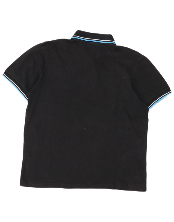 Polo da uomo Fred Perry grande in cotone nero