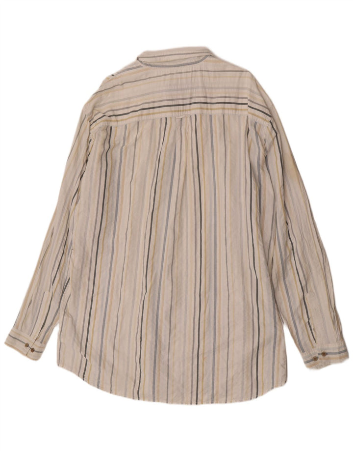 Camicia da uomo Marlboro Classics 3XL cotone a righe bianche