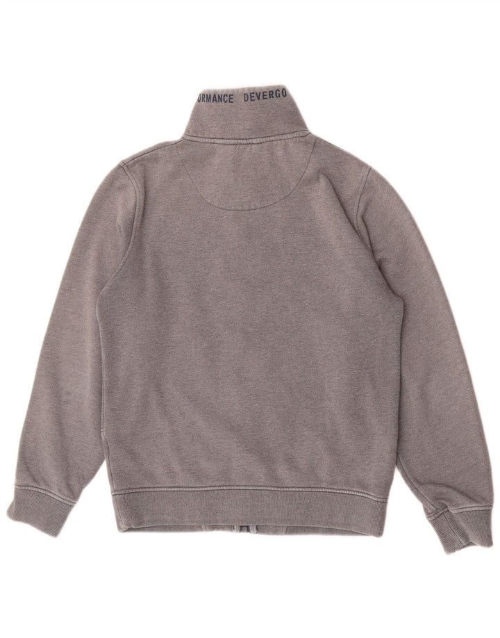 Giacca da ginnastica vintage da uomo in cotone grigio medio