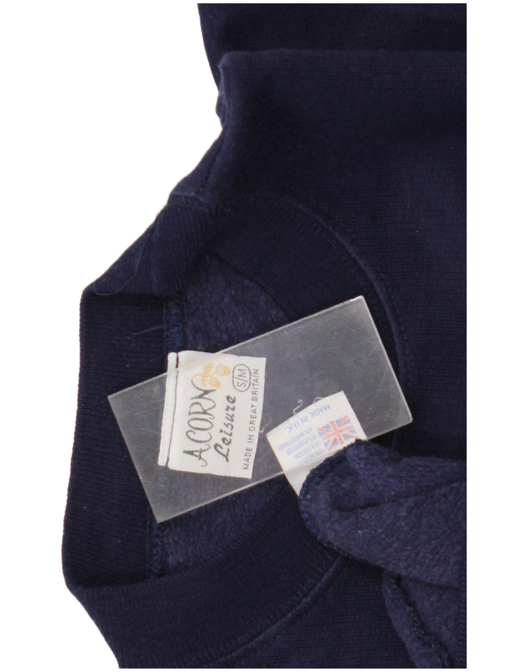 Felpa oversize con grafica da donna Acorn UK 10 Small Blu Navy