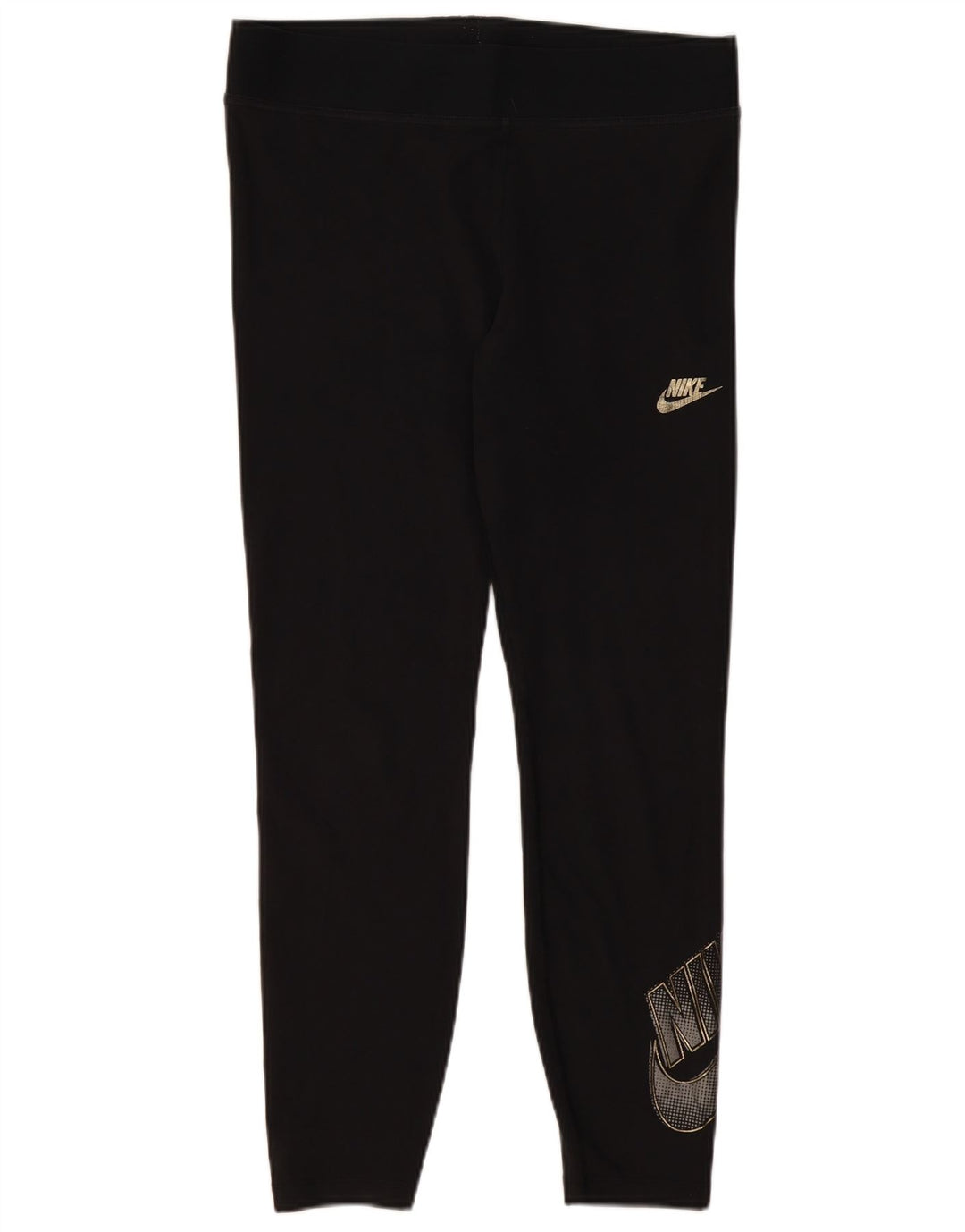 Leggings grafici da donna NIKE UK 18 XL cotone nero