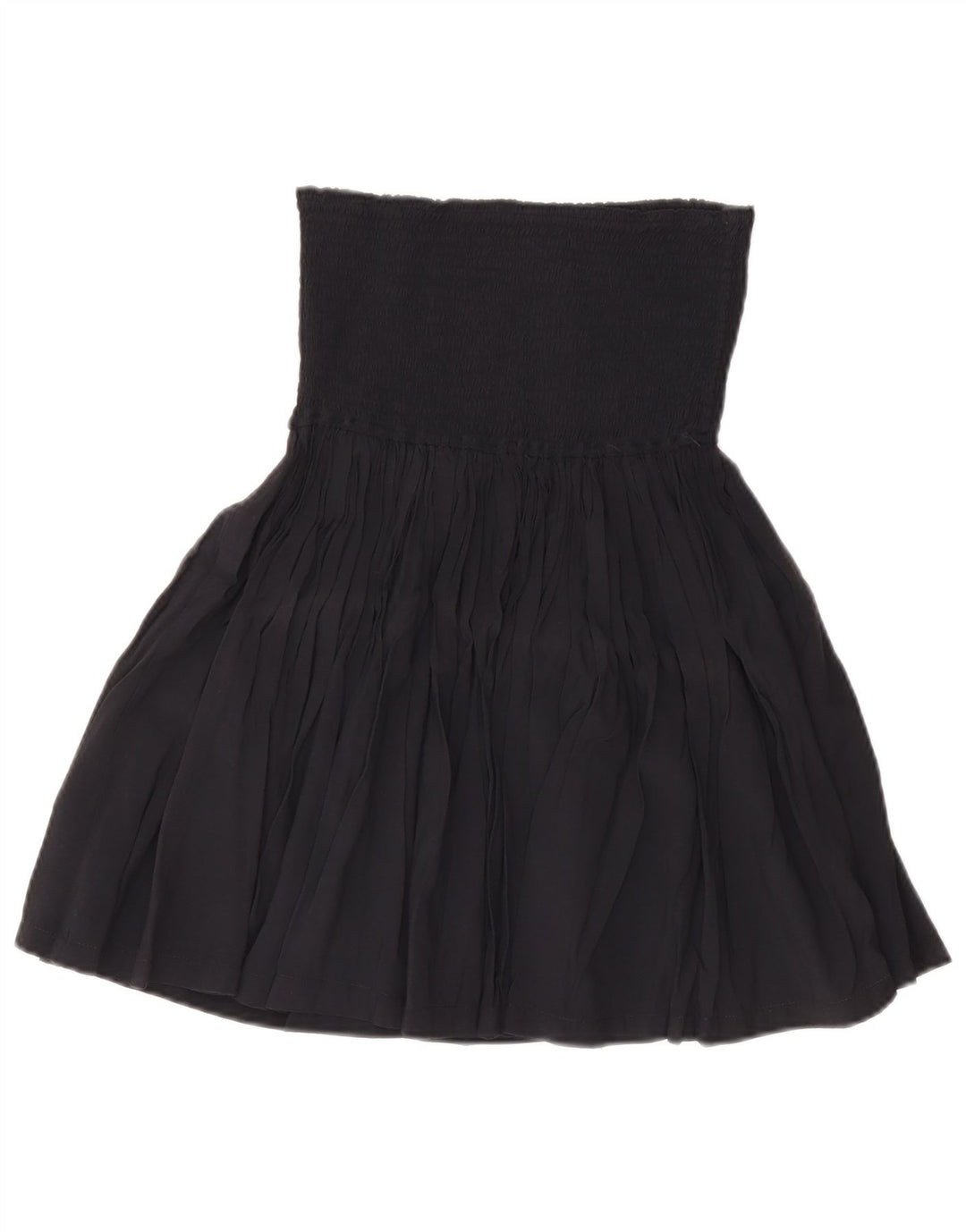 LEMON Gonna a trapezio da donna a vita alta media W28 blu navy in viscosa