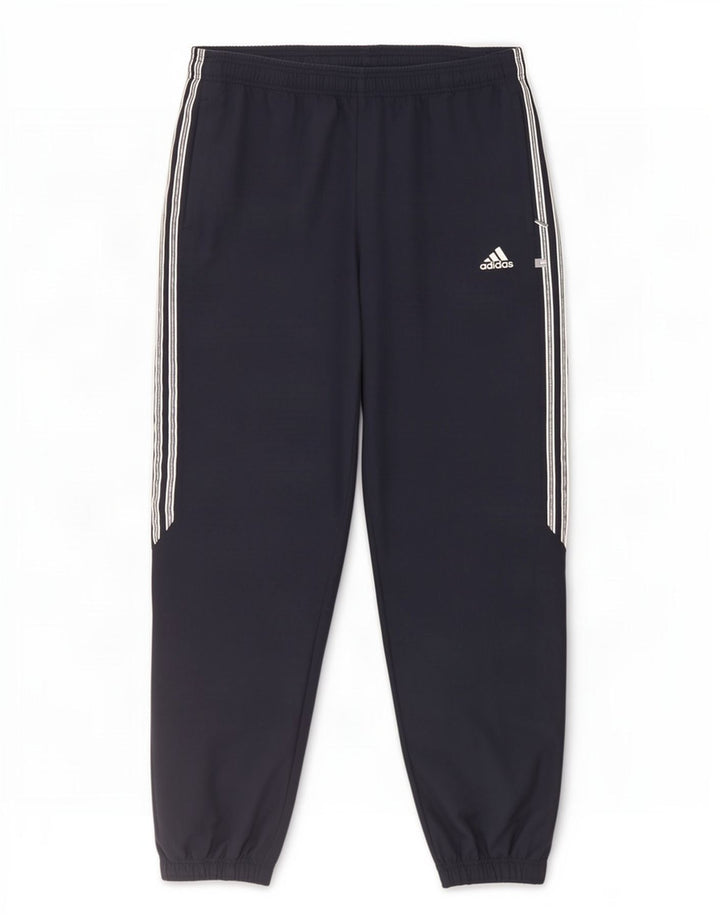 Pantaloni da tuta da uomo Adidas Joggers grandi in poliestere blu navy