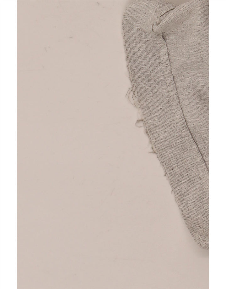 Camicia vintage da uomo a maniche corte grande in cotone grigio
