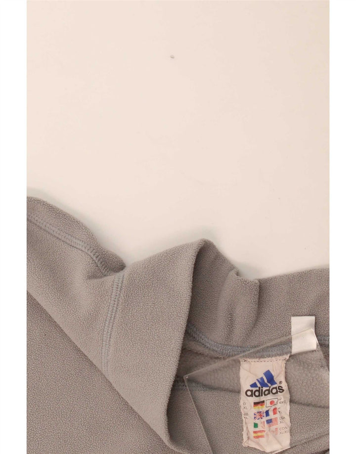 Maglione in pile Adidas Climawarm da uomo XL grigio poliestere