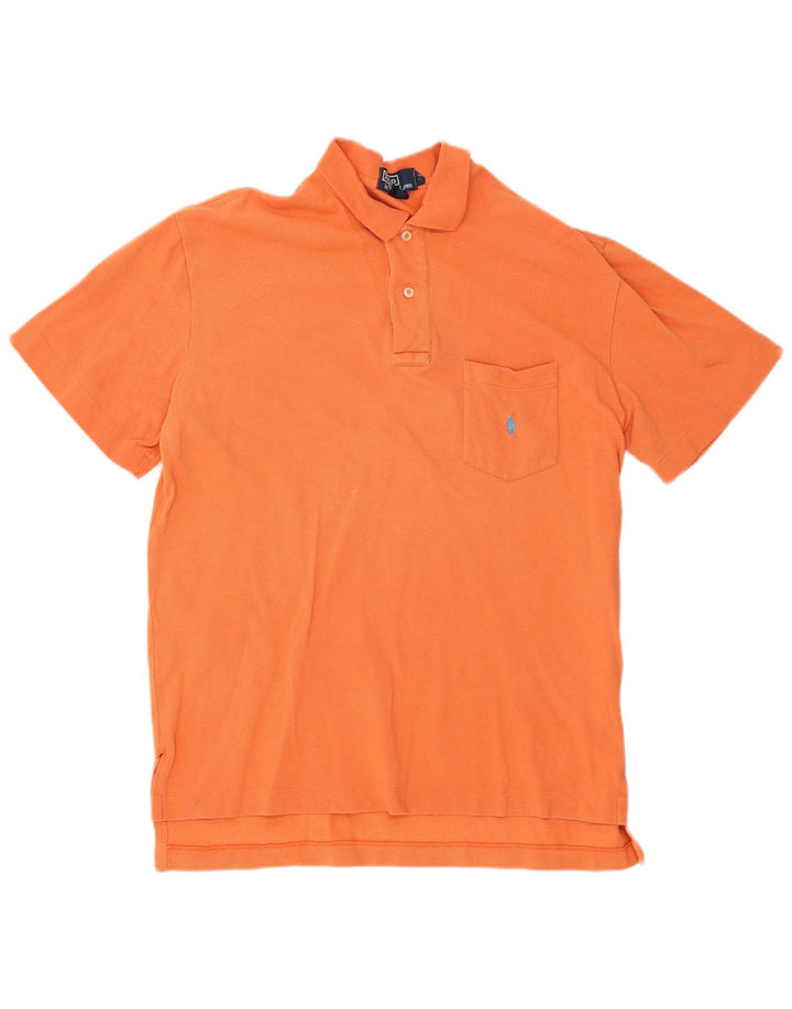 Polo Ralph Lauren da uomo in cotone arancione medio