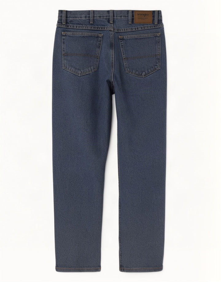 Jeans dritti da uomo Wrangler W34 L27 cotone blu