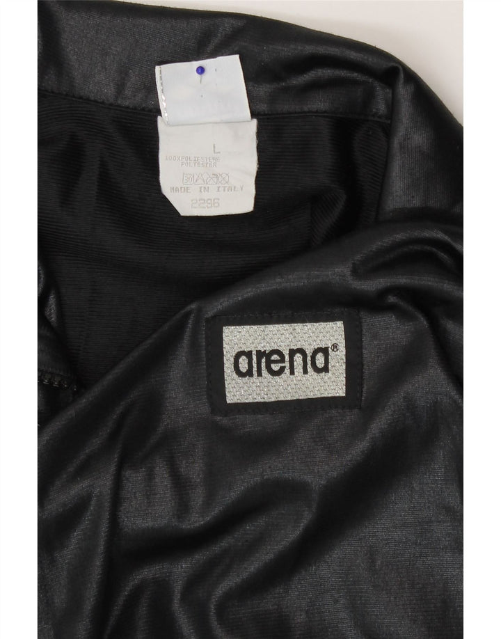 Giacca da ginnastica con grafica da donna Arena UK 16 Large Black Colourblock
