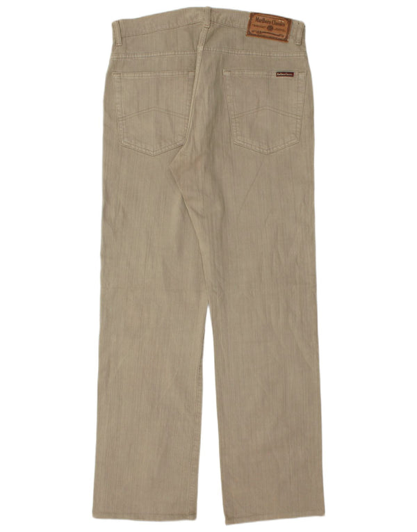 Pantaloni casual dritti da uomo Marlboro Classics W34 L34 cotone grigio