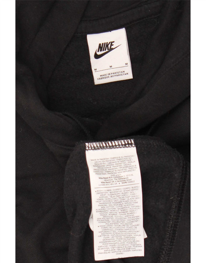 Felpa con cappuccio grafica Nike da uomo in cotone nero medio