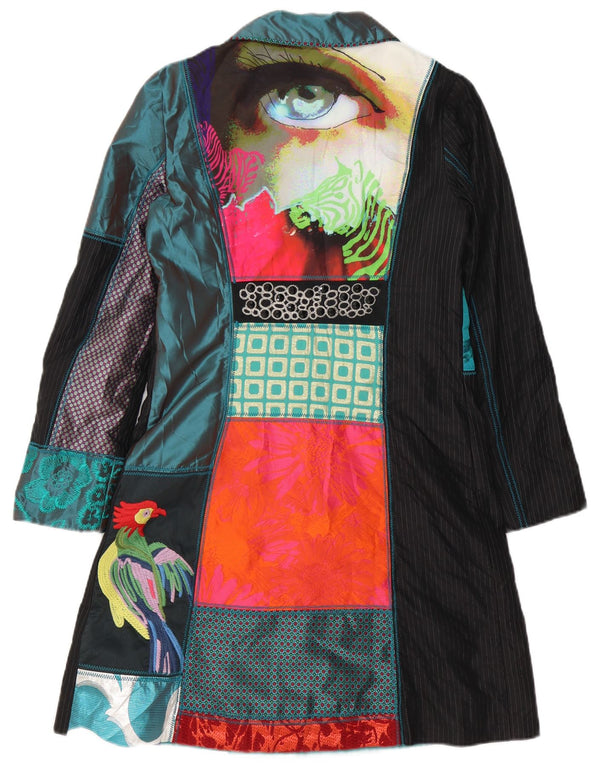 Desigual Soprabito grafico da donna EU 40 Patchwork medio multicolore