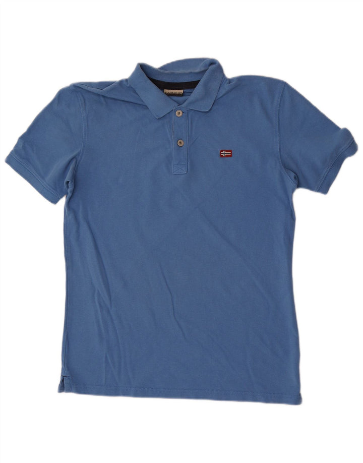 Polo da uomo Napapijri blu medio