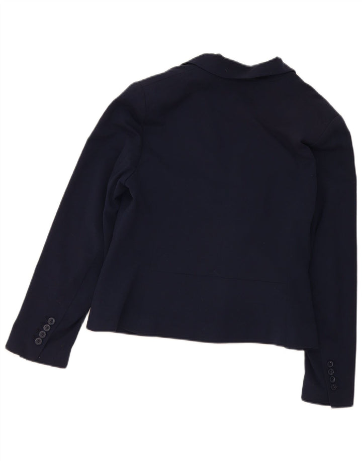 Giacca blazer a 2 bottoni da donna Marks & Spencer UK 14 grande blu navy
