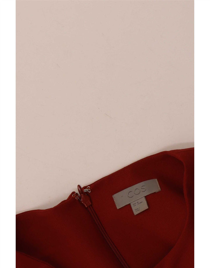 Abito a trapezio da donna con maniche a 3/4 Cos EU 38 rosso medio