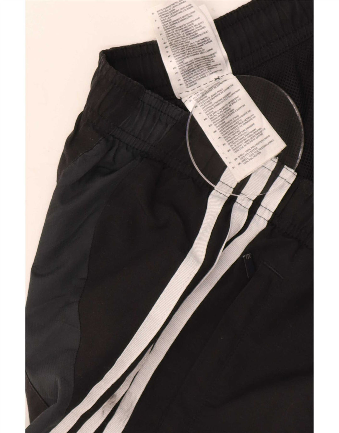 Pantaloni da tuta da uomo Adidas Joggers piccoli in poliestere nero