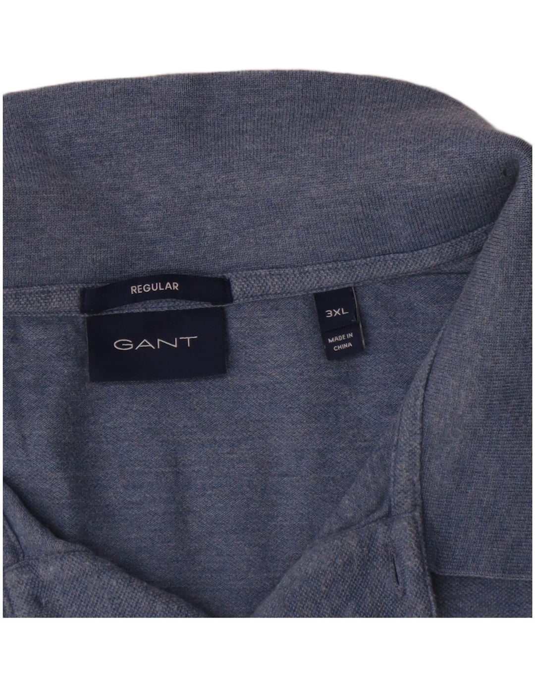 Polo Gant da uomo Regular 3XL in cotone blu