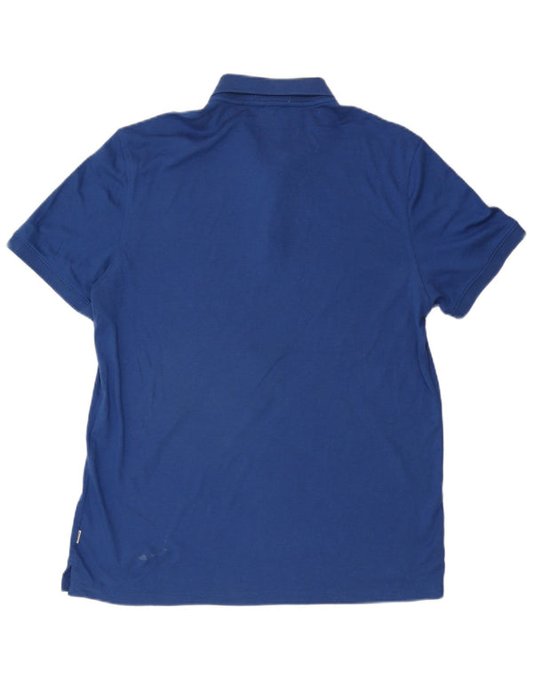 CALVIN KLEIN Polo Uomo Large Blu Cotone