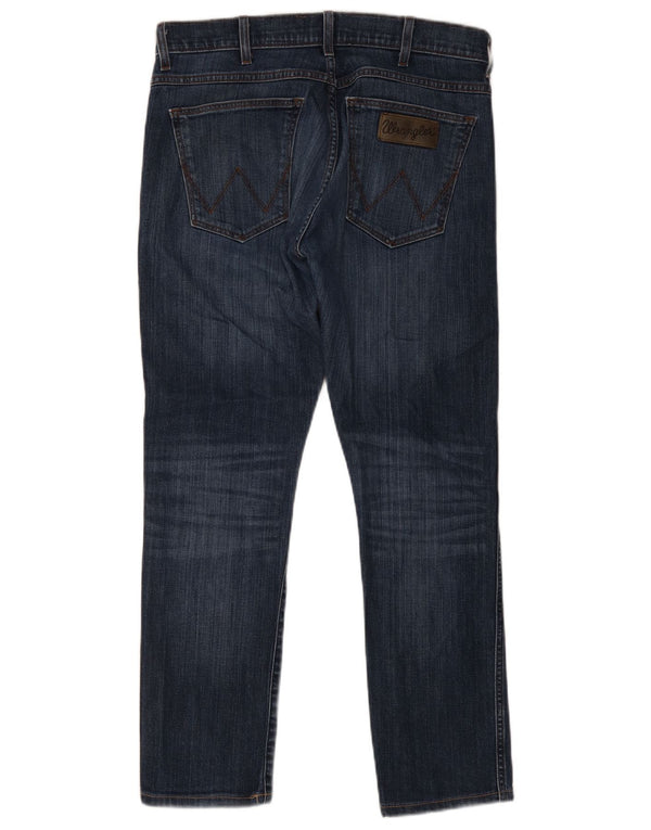 Jeans Wrangler Uomo Bryson Slim W33 L28 Cotone Blu Navy