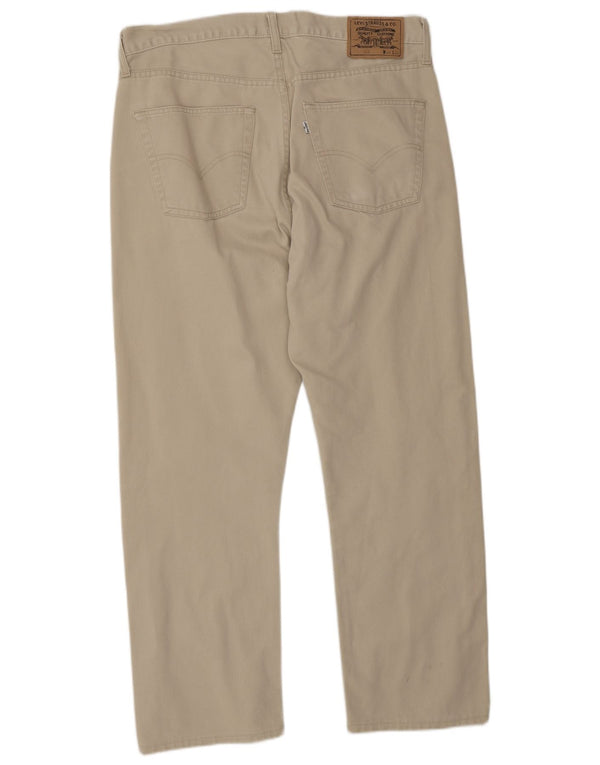 Levi's Uomo 505 Pantaloni casual dritti W36 L28 Cotone Beige