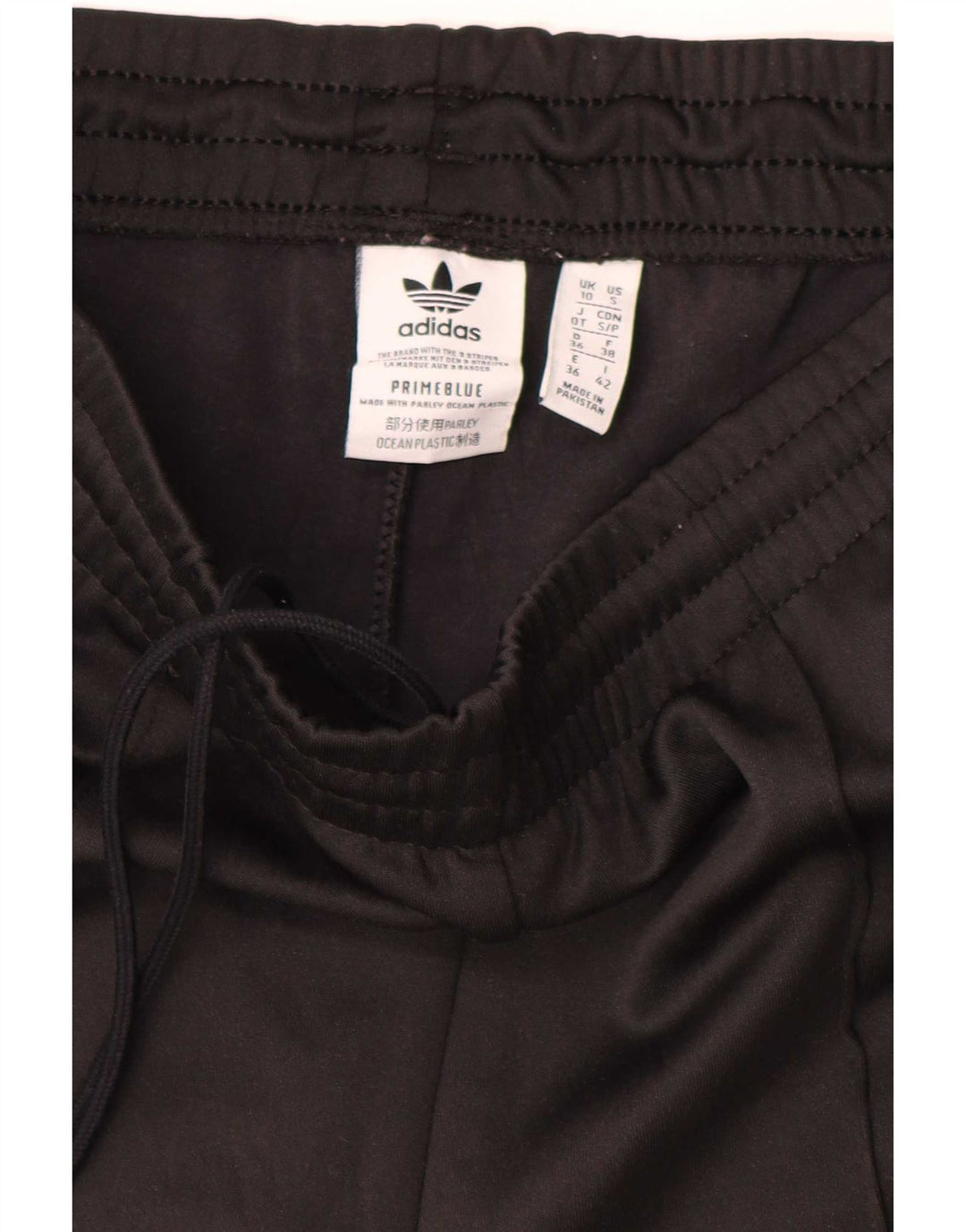 Pantaloni della tuta da donna Adidas UK 10 piccoli neri