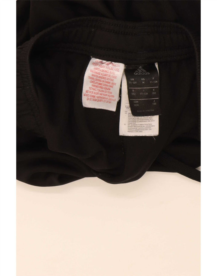 Pantaloni della tuta da ragazzo Adidas 11-12 anni in poliestere nero
