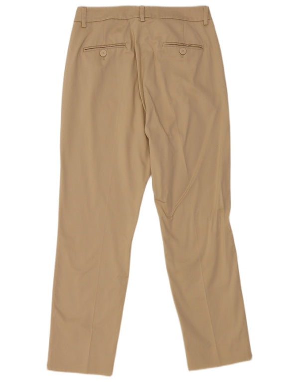 Pantaloni chino slim da donna Max Mara UK 8 piccoli W28 L27 Cotone beige