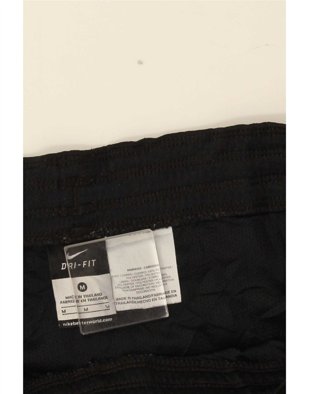 Pantaloncini sportivi Nike Dri Fit da uomo, poliestere medio nero