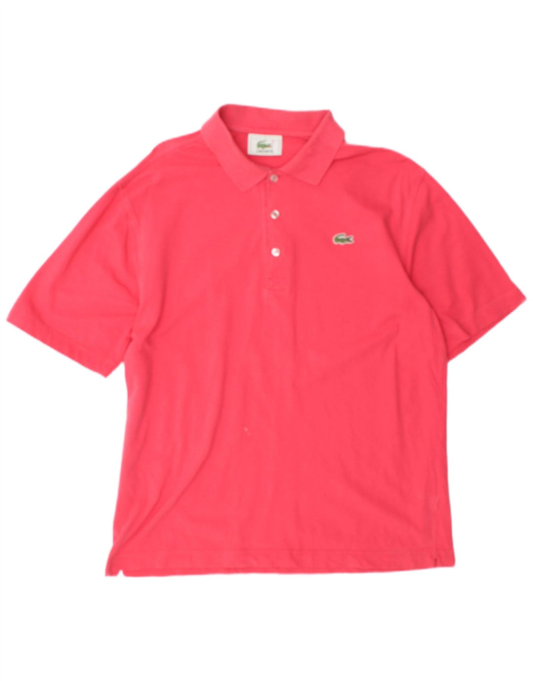 Polo da uomo Lacoste taglia 4 in cotone rosa medio