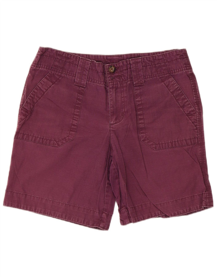 Pantaloncini chino da donna Eddie Bauer US 4 Small W32 cotone viola