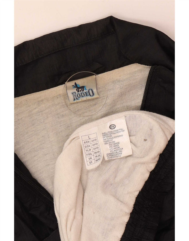 Giacca da tuta oversize da donna Rodeo UK 18/20 XL Nylon nero