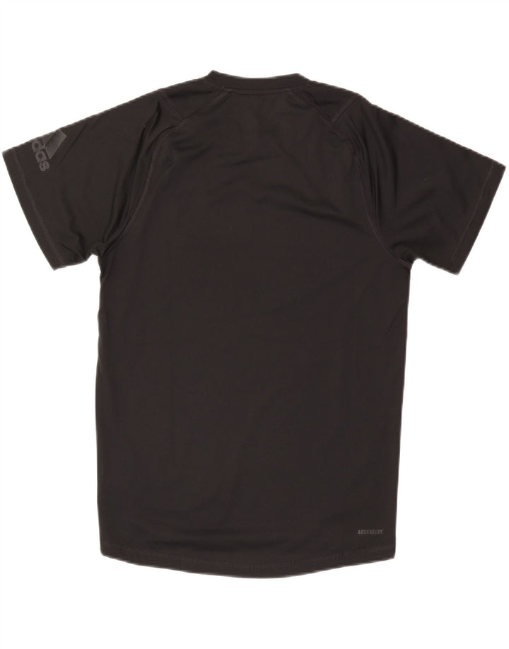 T-shirt grafica Adidas Aeroready da uomo, piccola, in poliestere nero