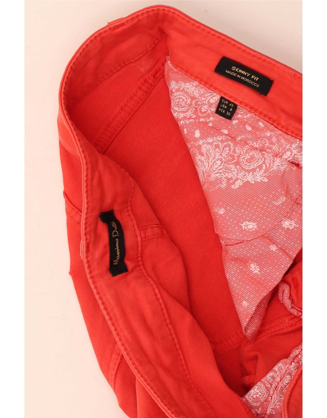 Jeans skinny da donna Massimo Dutti EU 40 medio W30 L29 rosso