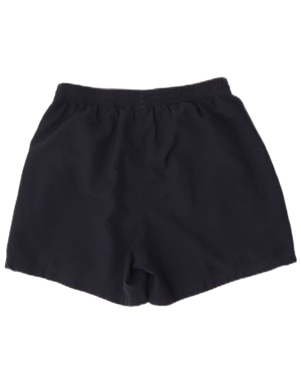 Pantaloncini sportivi da uomo Adidas medi in poliestere blu navy