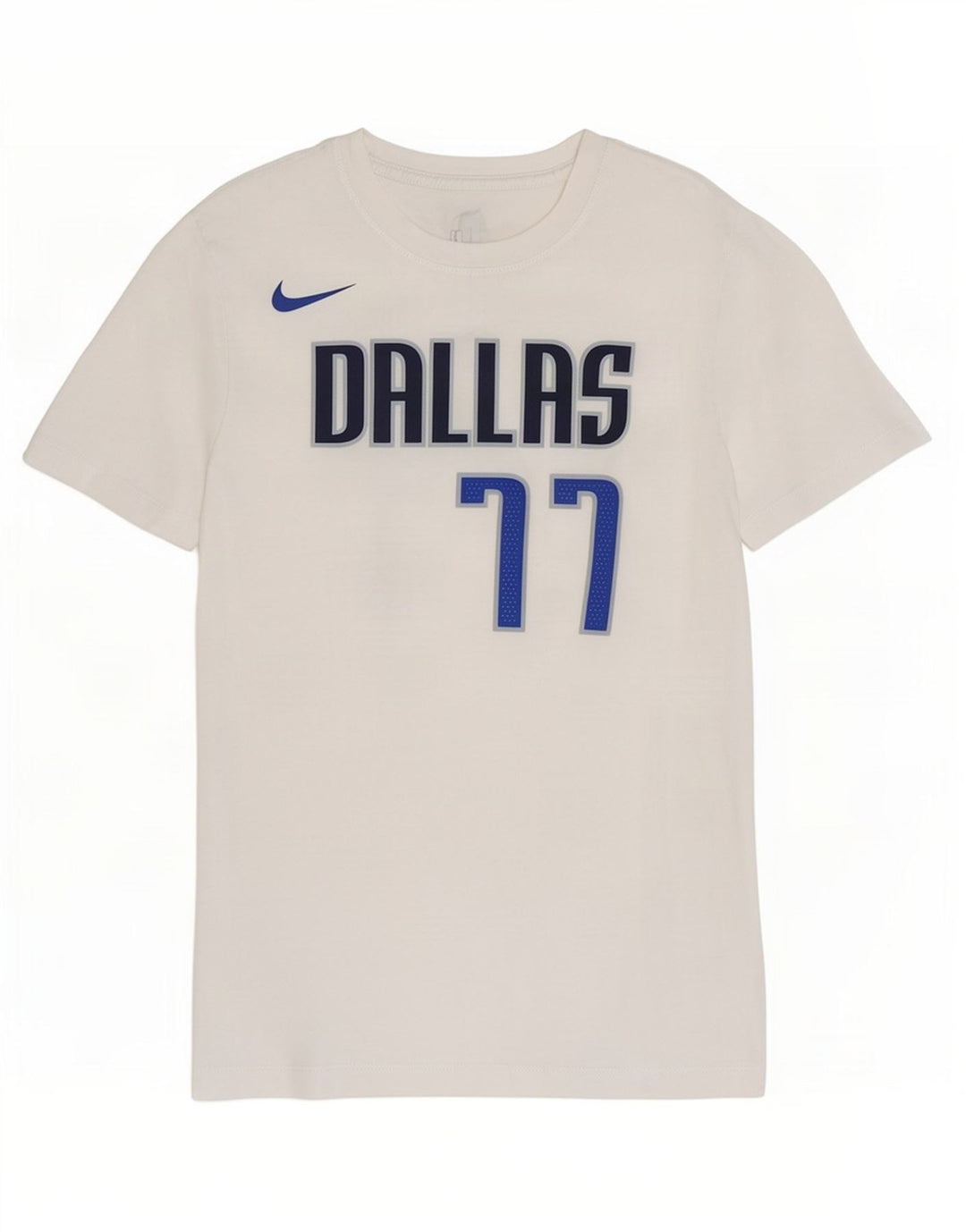 T-shirt grafica Nike Dallas Mavericks da uomo in cotone bianco medio