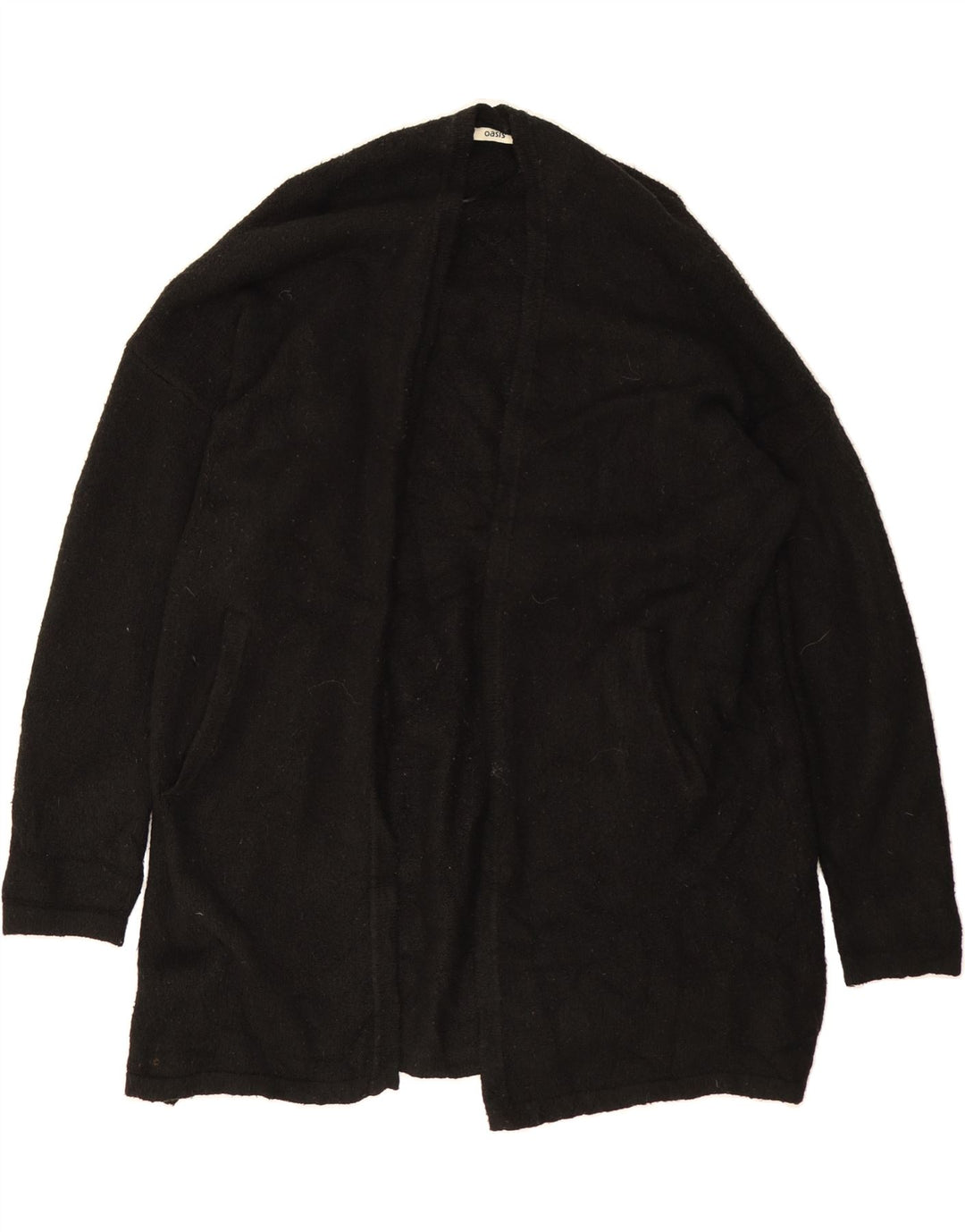 OASIS Womens Open Cardigan Sweater UK 10 Small Black Polyacrylic Vintage Oasis and Second-Hand Oasis from Messina Hembry 