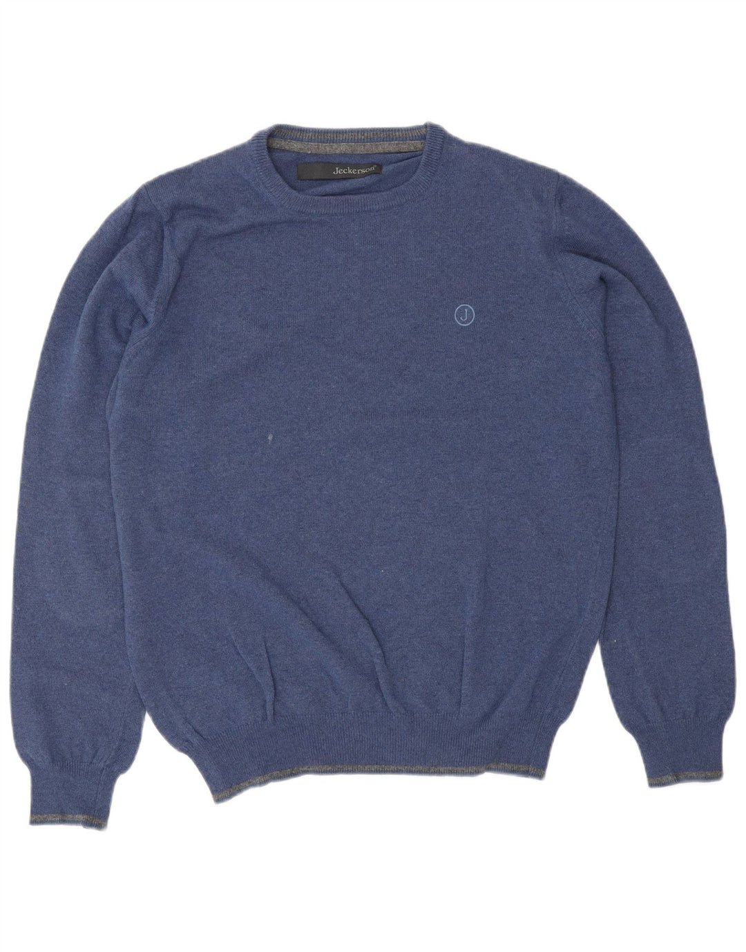 JECKERSON Maglione maglione girocollo da uomo piccolo blu