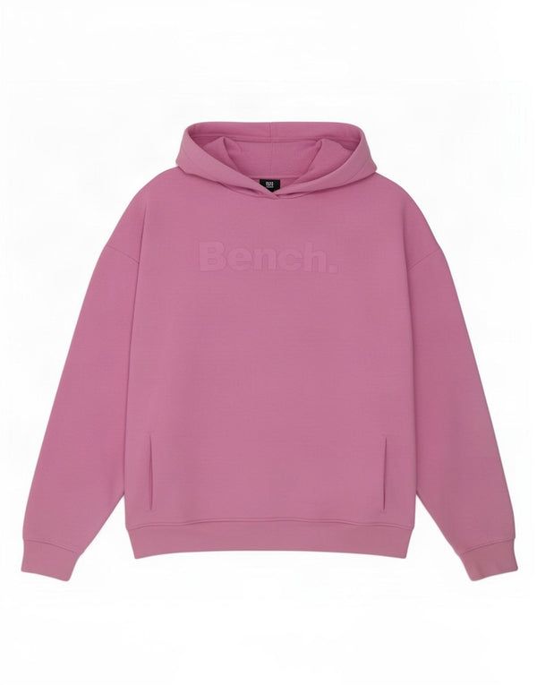 Maglione con cappuccio oversize con grafica da donna Bench UK 18 XL Cotone rosa