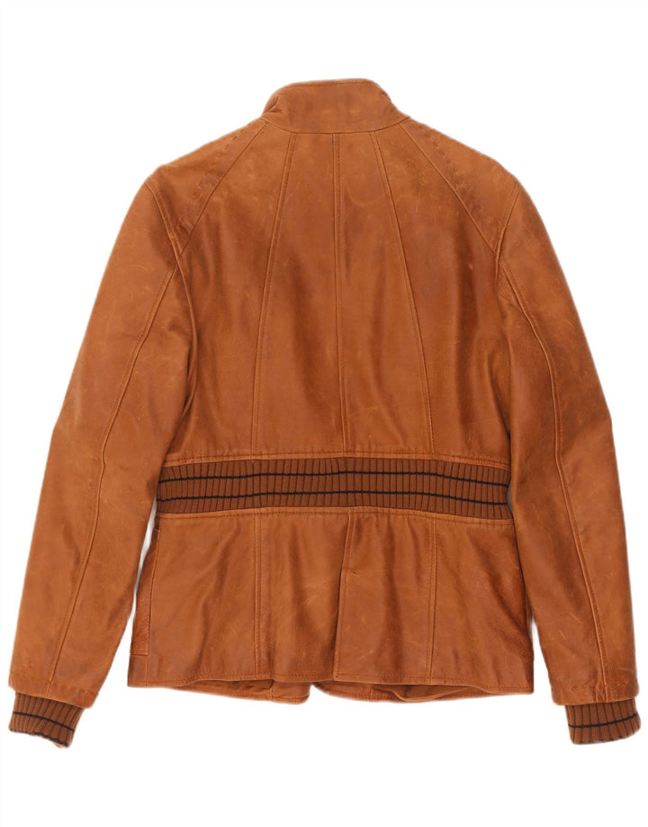 Giacca in pelle da donna Compagnia UK 14 Marrone medio