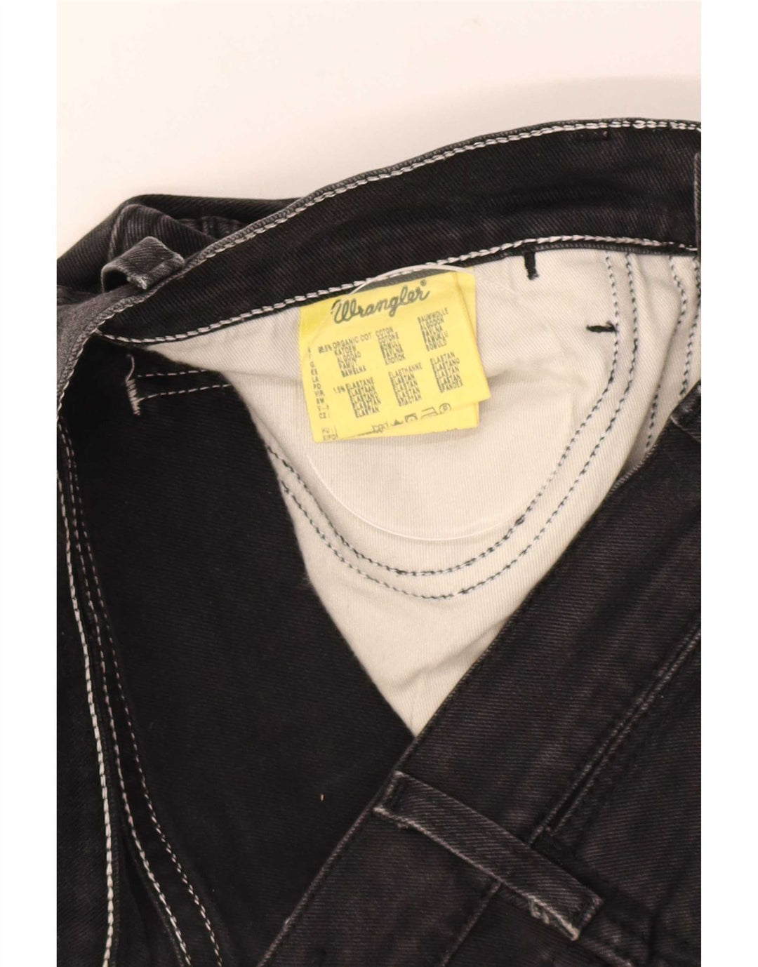 Jeans dritti da uomo Wrangler W33 L34 cotone nero