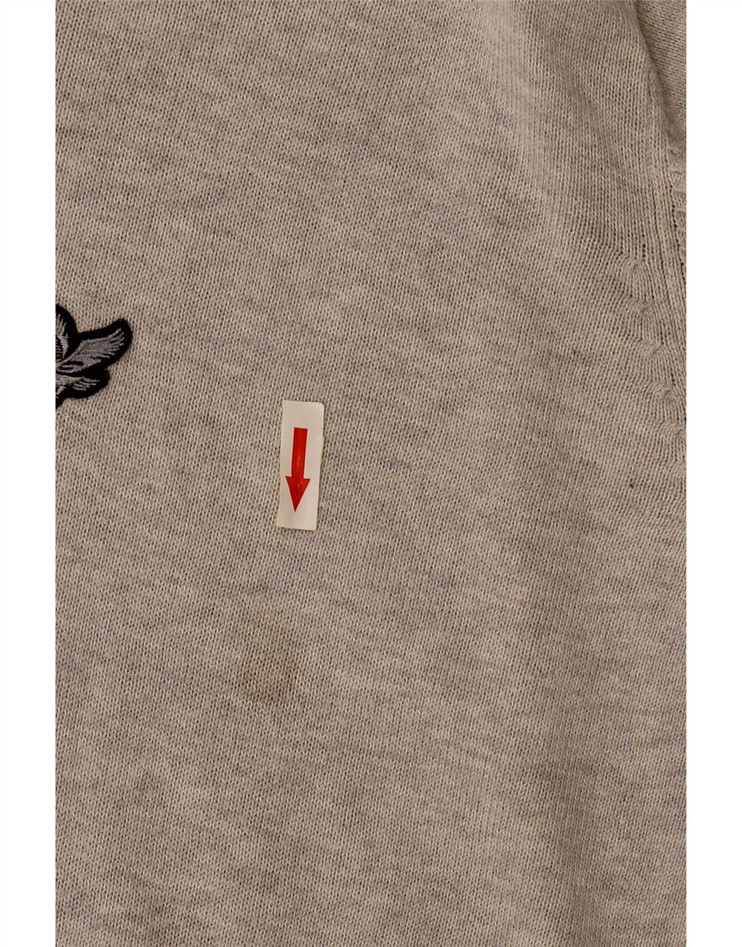 Lyle & Scott Maglione da uomo con scollo a V Heritage grande cotone grigio