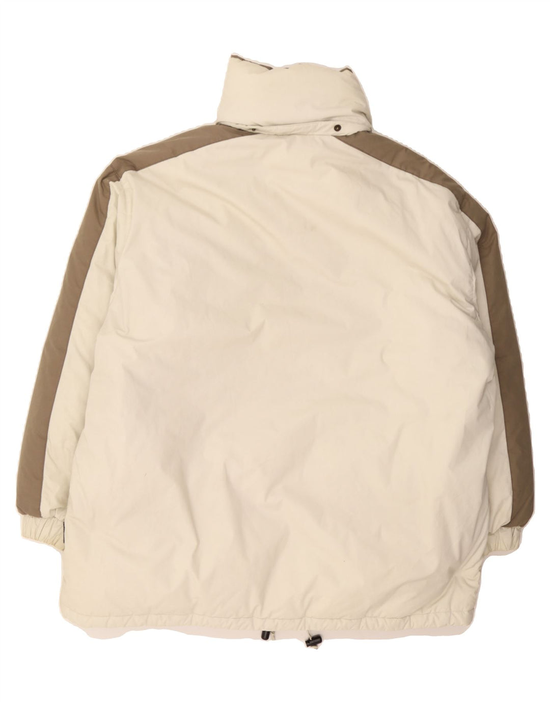 ELHO Womens Padded Jacket UK 20 2XL White Colourblock Cotton Vintage Elho and Second-Hand Elho from Messina Hembry 