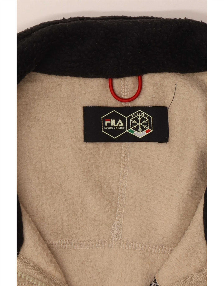Giacca in pile da uomo Fila UK 44 2XL Poliestere beige