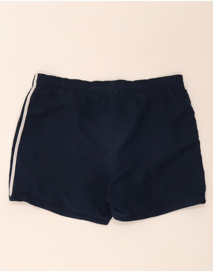 Pantaloncini sportivi Adidas Climalite da uomo di grandi dimensioni in poliestere blu navy