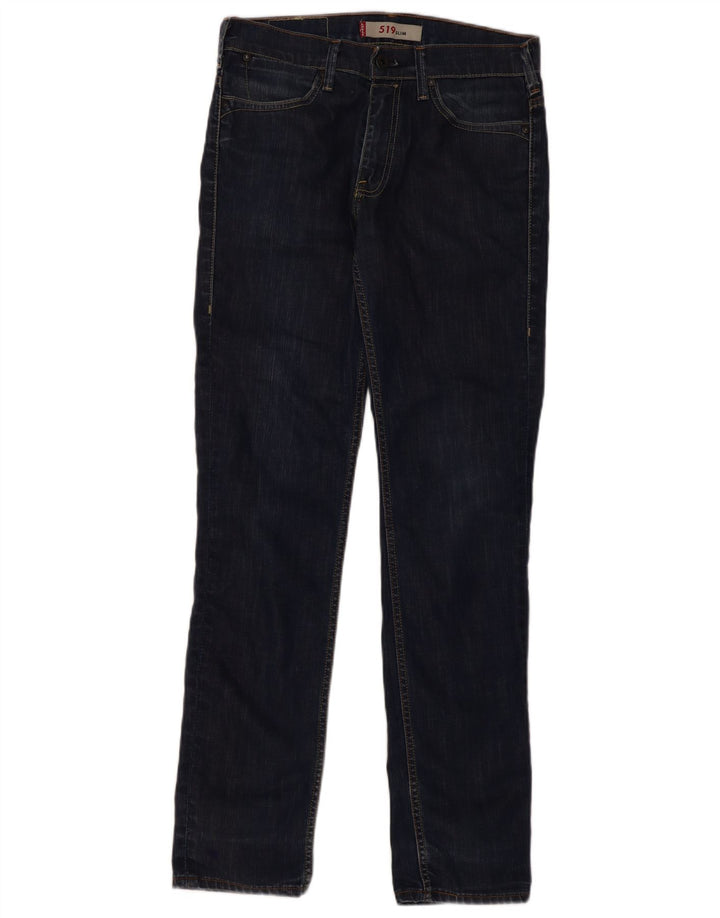 Jeans Levi's 519 Slim da donna W32 L34 cotone blu