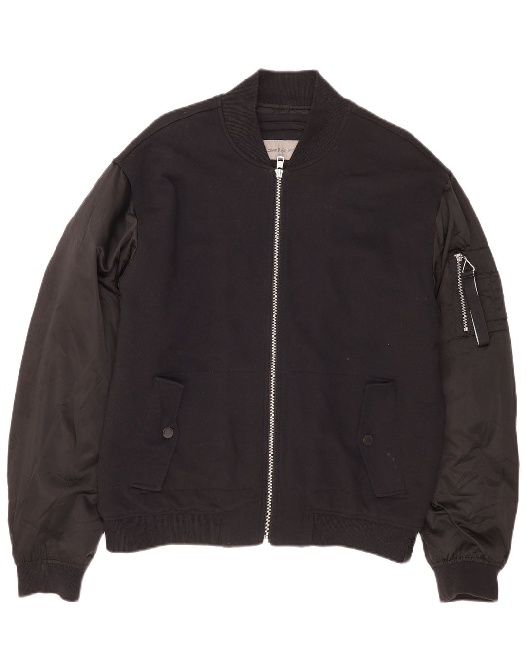 Giubbotto bomber da uomo Calvin Klein Jeans UK 40 grande cotone nero